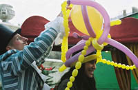 ballon en forme de chapeau pour animation visuelle de foire expo